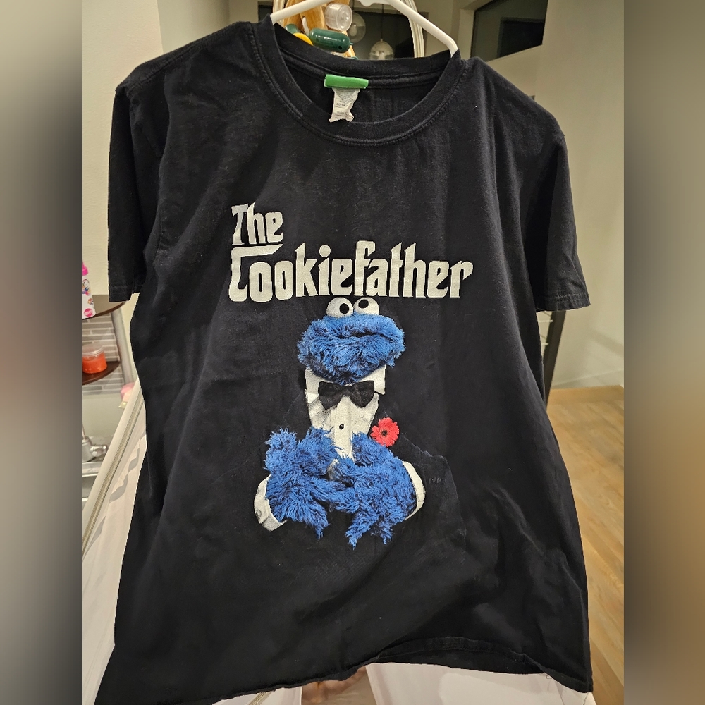 Cookie Monster Mens Tshirt Large